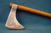 Viking dragon axe