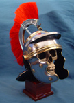 Roman helmet w/detachable crest