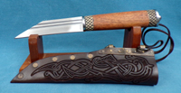 Wood and bone scramasax